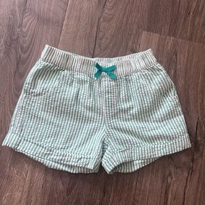 Gymboree Girl Striped White/Green shortssize Small